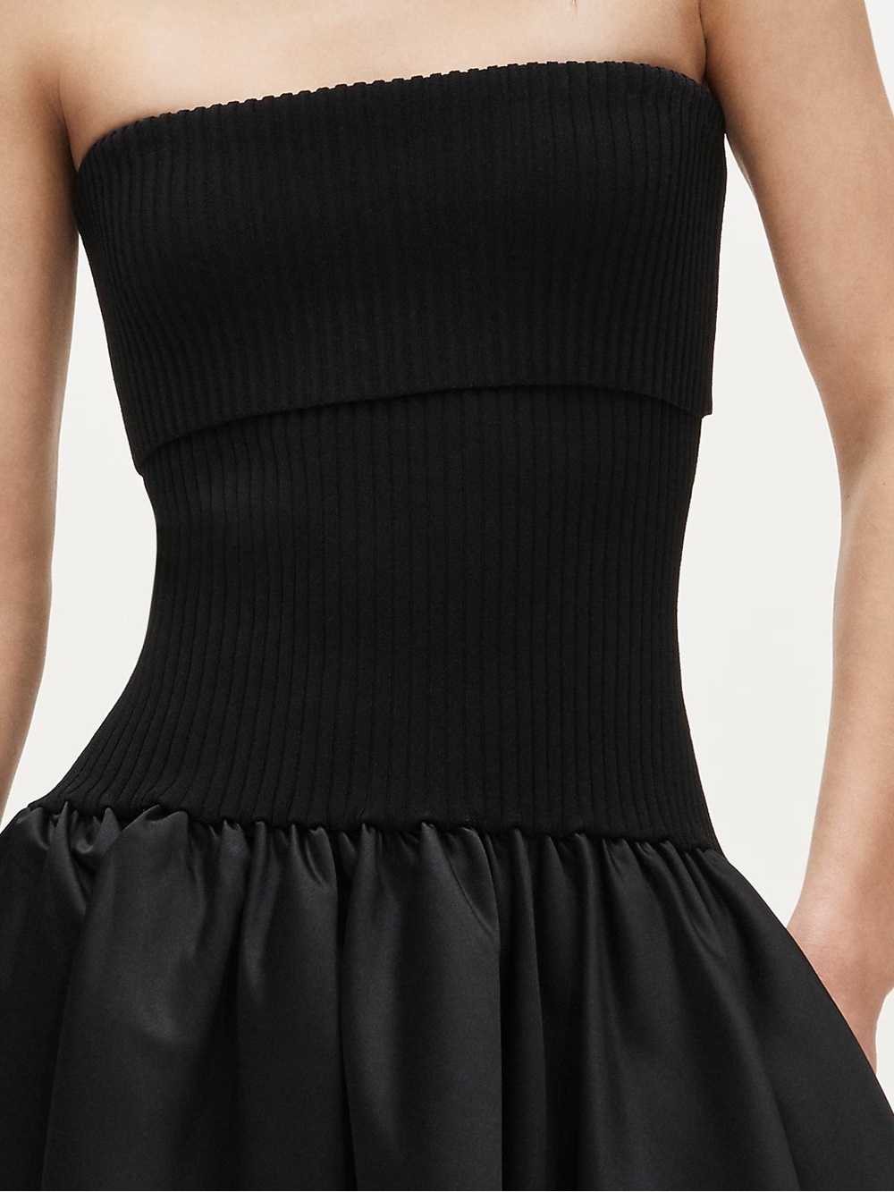 J Crew Collection foldover mixy dress in duchesse satin